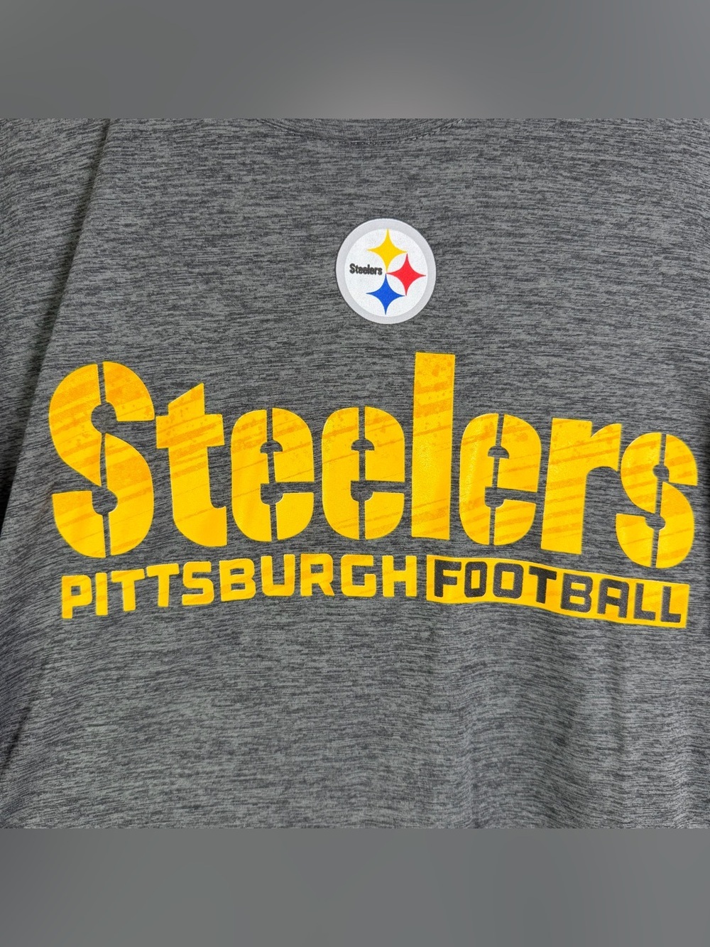 NFL Pittsburgh Steelers Men’s Sz Large Gray TX3 Cool Performance T-Shirt NWT - Picture 3 of 8